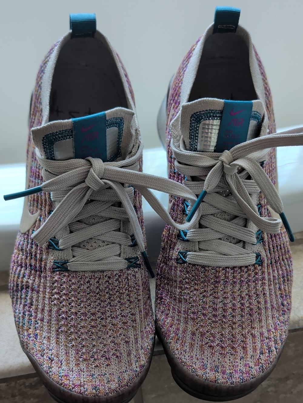 Nike Women's Vapormax Multicolor Knit Running Shoes